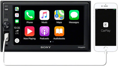 Sony XAV-AX1000 6.2" Compatible with CarPlay  (No CD) with Bluetooth
