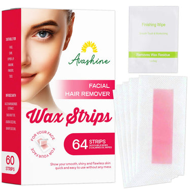 Facial Wax Strips, Facial Hair Removal for Women At Home Waxing Kit