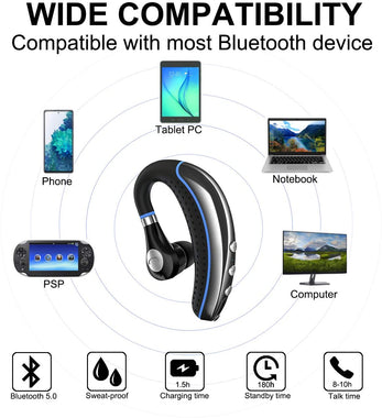 Bluetooth Headset, FIMITECH Wireless Earpiece V5.0