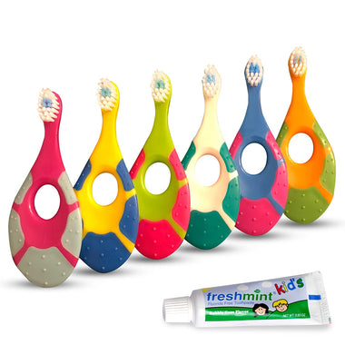 econova Baby Toothbrush for Infants & Toddlers 0-2 Years Old