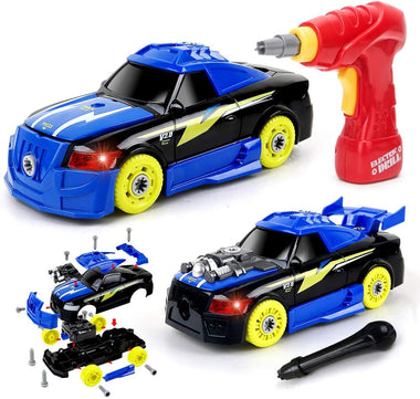 2-in-1 Take Apart Racing Car, DIY Toys 26 Pieces STEM Tool