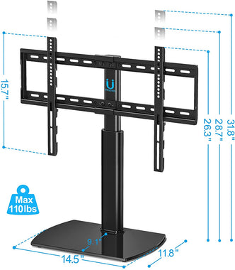 Universal TV Stand Base Tabletop TV Stand with Wall Mount for 32 to 65 inch