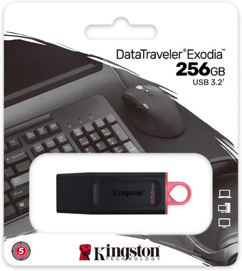 DataTraveler Exodia 256GB USB 3.2 Flash Drive