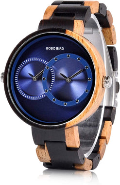 Bobo Bird R10 2 Time Zone Wooden Watches