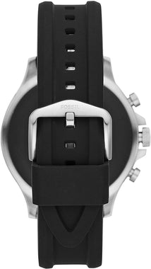 Fossil Unisex 46MM Gen 5 Garrett HR Heart Rate Stainless Steel and Silicone