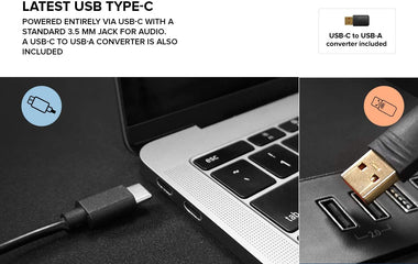 Creative Pebble V2 - Minimalistic 2.0 USB-C Powered Desktop Speakers, 3.5 mm AUX-in