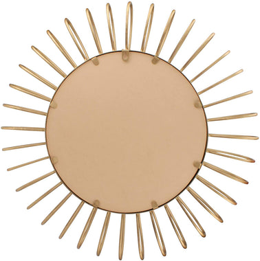 Round Decorative Gold 24" Metal Sunburst