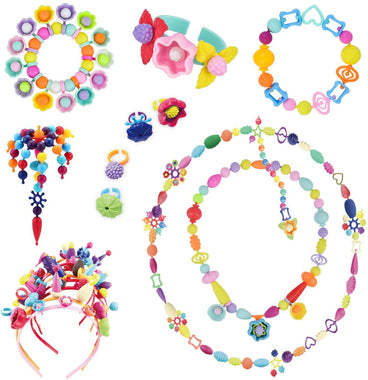 Pop Beads - 550+Pcs DIY Jewelry Making Kit