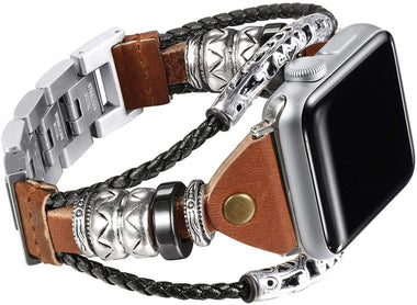 Secbolt Leather Bands Compatible Apple Watch Band Series