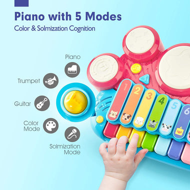 Baby Toys for 1 Year Old Girl Boy 5-in-1  Piano