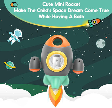 HEMRLY Space Rocket Toddler Bath Toys
