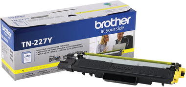 Brother Genuine TN227Y, High Yield Toner Cartridge, Replacement Yellow Toner