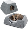 Cat Bed and Cave - with Plush Lining by Best Pet Supplies