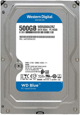 Western Digital 500GB WD Blue PC Hard Drive - 5400 RPM Class, SATA 6 Gb/s