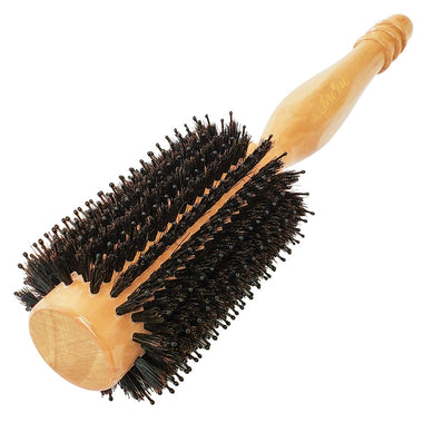 Boar Bristle Blow-dry Wooden Round Hairbrush Medium