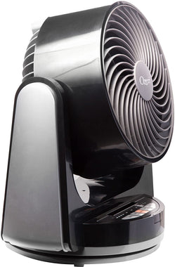 Ozeri Brezza III Dual Oscillating 10" High Velocity Desk Fan, Black/Gray