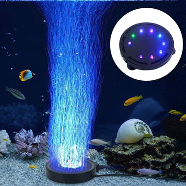 Aquarium Bubble Light Aquarium Air Stone LED Light Air Pump