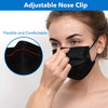 ZTANPS Face Mask,Pack of 50 Black Disposable