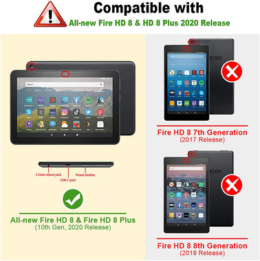 Slim Case for All-New Kindle Fire HD 8 Tablet