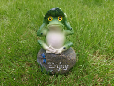 Frog Garden Statues – 3 Pack 5 Inch Ornaments