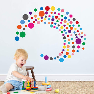 PARLAIM Wall Stickers for Bedroom Living Room, Polka Dot Wall Decals for Kids Boys and Girls