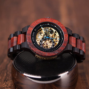 BOBO BIRD Wooden Mechanical Watch-Timepieces for Men