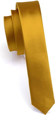 GUSLESON Solid Color Formal Necktie For Men