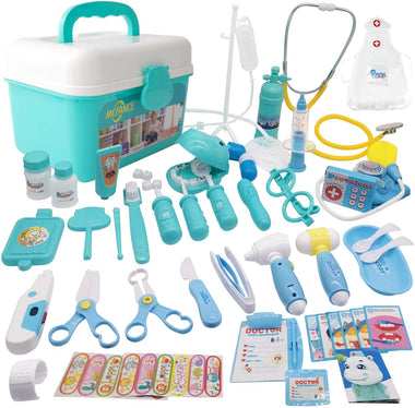 MCFANCE Toy Doctor Kits 48Pcs Pretend Play Doctor Kit Toys