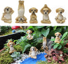 Yoga Posing Dog Garden Decor Statue
