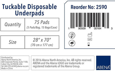 Essentials Tuckable Disposable Underpads