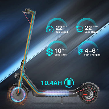 iScooter MAX Electric Scooter - 500W Motor, Up to 22 Miles Range, 21.7 MPH Top Speed