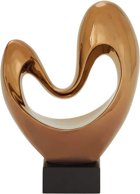 Heart Ceramic Copper Abstract Decor