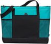 Bodek And Rhodes 80279480 1100 Gemline Select Zippered Tote Turquoise - One