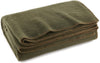 Olive Drab Green Warm Wool Fire Retardent Blanket