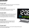 Sharp Atomic Desktop Clock with Color Display
