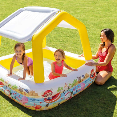 Intex Sun Shade Inflatable Pool  62" X 62" X 48"
