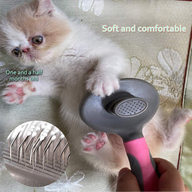 Hesiry Cat Brush Pet Soft Brush for Shedding