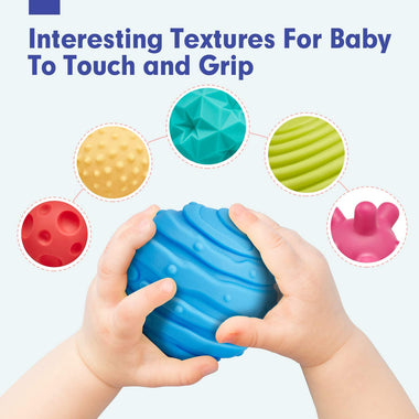 Baby Toys 3-6 Months Sensory Balls Multiple Textured