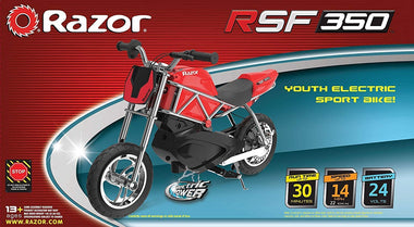 Razor RSF350 Electric Street Bike - Red/Black