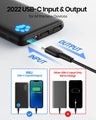Portable Charger Slimmest & Lightest Triple 3A USB C High-Speed