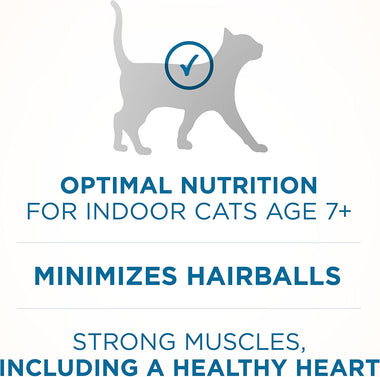 Purina ONE High Protein, Natural Senior Dry Cat Food, Indoor Advantage Senior+ - 16 lb. Bag