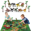 Dinosaur Toy Figure w/ Activity Play Mat & Trees