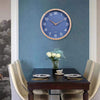 12 Inches Wood Blue Wall Clock