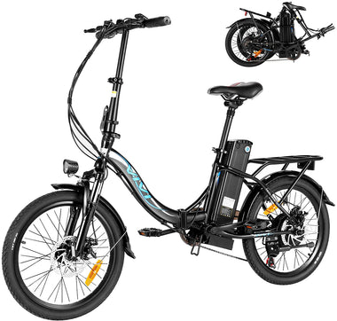 Ebike Folding Electric City Bike with 350W Motor, 36V 10.4AH Removable Battery