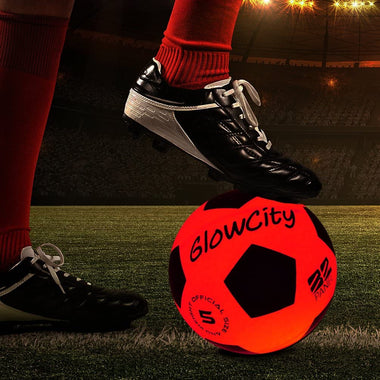 Light Up LED Soccer Ball Blazing Red Edition