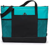 Bodek And Rhodes 80279480 1100 Gemline Select Zippered Tote Turquoise - One