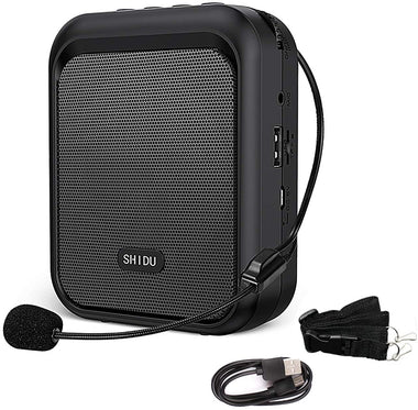 SHIDU Mini Amplifier Rechargeable Bluetooth Speaker Microphone
