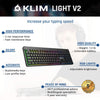 KLIM Light V2 Rechargeable Wireless Keyboard