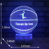 Basketball Beside 7 Colors Change + Remote Control with Timer Night Light