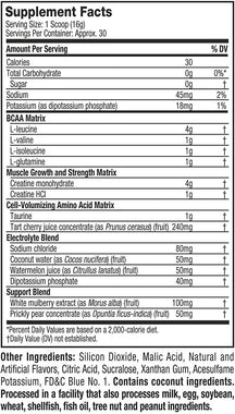 MuscleTech Creatine + BCAA Post Workout Electrolyte Powder (30 Servings)